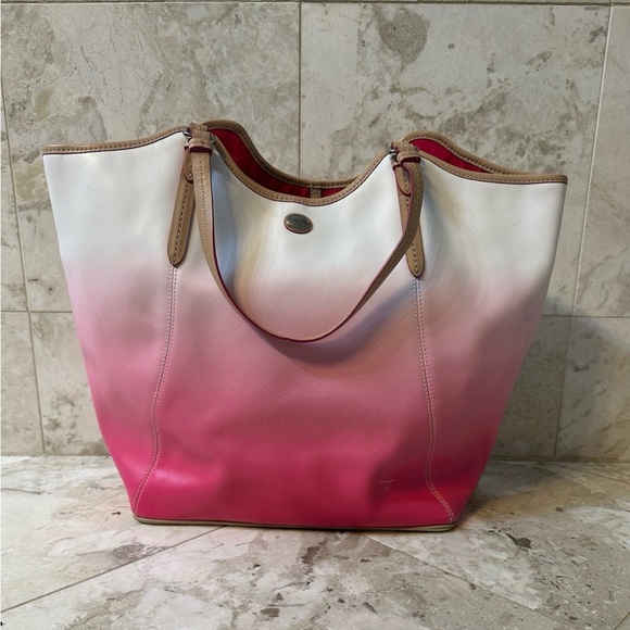 Coach pink Ombre Tote - Picture 1 of 16